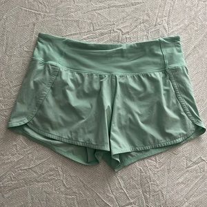Lululemon Run Times ll Shorts in Mint Green